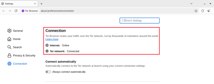Connection Test success