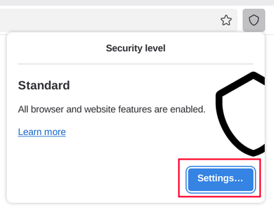 Access Security Level Settings